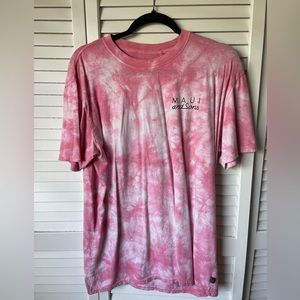 Pink Tie Dye Maui and Sons T shirt